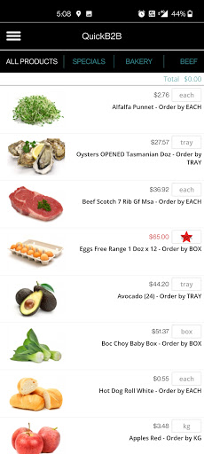 QuickB2B Wholesale Screen 3