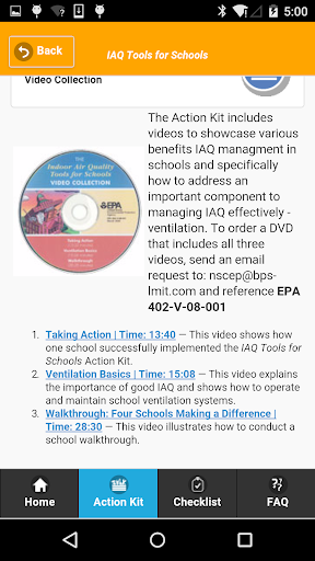 School IAQ Assessment Tool screenshot 5