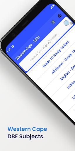 Android application Western Cape Past Papers screenshort