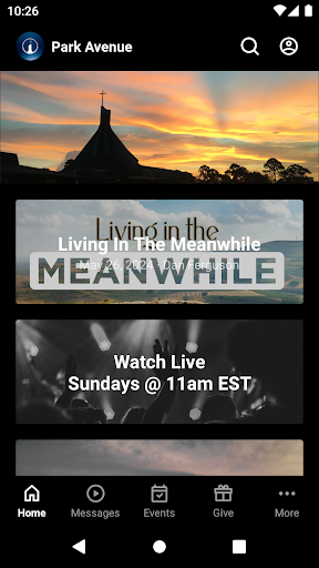 Android application Park Avenue Baptist Church screenshort
