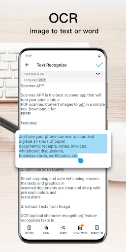 Scanner APP - PDF White Scan Screen 3