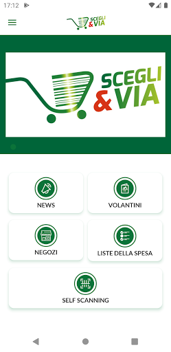 Android application Scegli & Via screenshort