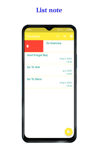 ColorNote, Speech To Text Screen 2
