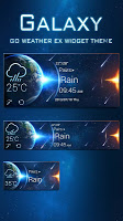 screenshot of Galaxy Theme GO Weather EX