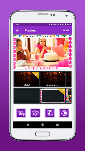 Birthday Video Maker Screen 3