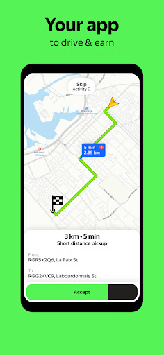 Android application Dodo taxi driver screenshort