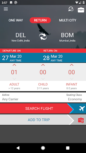 Ebix Cash Business Travel Screen 2