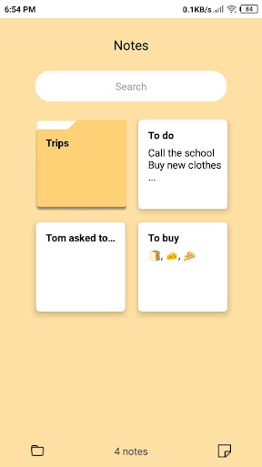 Android application Easy Notes screenshort