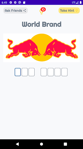 Famous World Brand Logo Quiz Screen 2