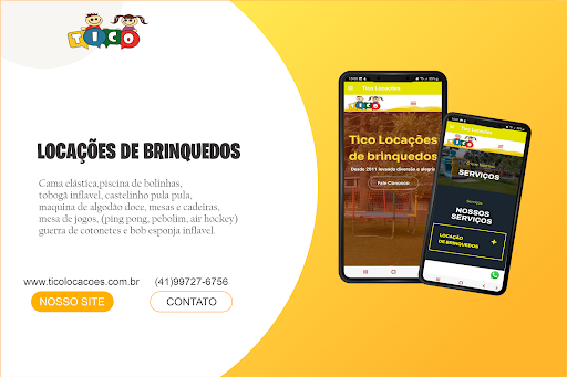 Android application Tico Locações de Brinquedos screenshort