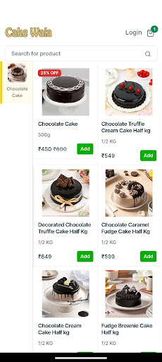 Android application Cake Wala | Buy Cake Online screenshort