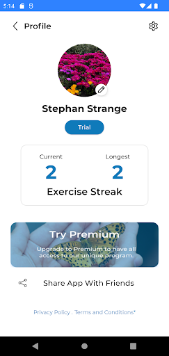 Android application FearlessMind screenshort