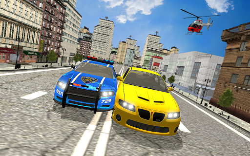 Drive Police Car Gangsters Chase : 2021 Free Games screenshots 3