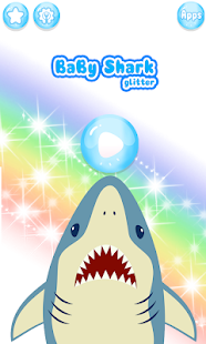 Baby Shark Coloring Book Glitter