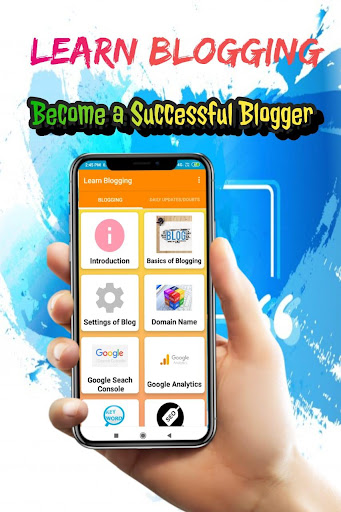 Android application Learn Blogging-For Beginners screenshort