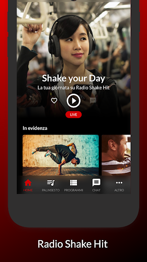 Android application Radio Shake Hit screenshort