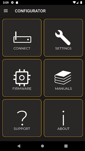 Android application W-DMX Configurator screenshort