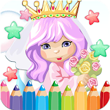 Princess coloring pages icon