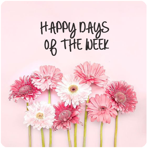 HAPPY DAYS OF THE WEEK, CHEERS logo