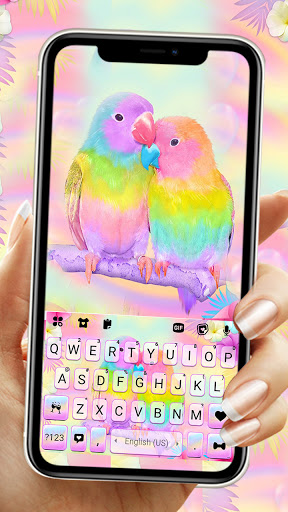 Android application Parrot Love Keyboard Backgroun screenshort
