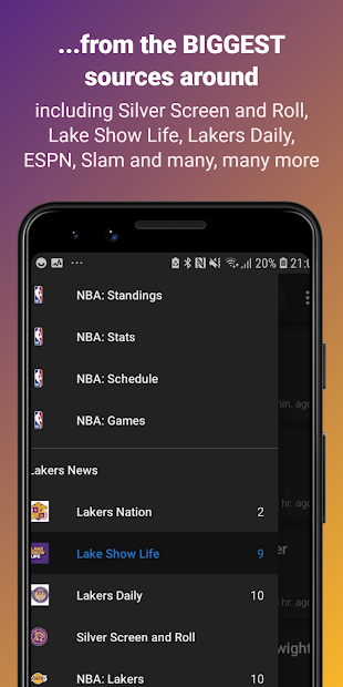 Screenshot 12 Lakers News Reader android