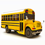 School bus games free icon