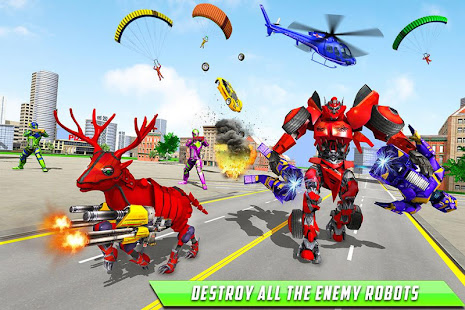 Deer Robot Car Game – Robot Transforming Games