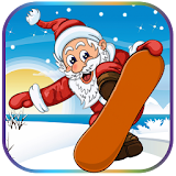 Christmas Santa Skater icon