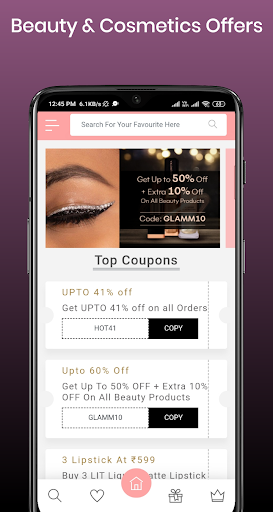 Android application Glam Offers on Lipstick Makeup screenshort