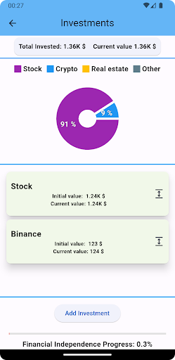 Android application FIRE Wealth Flow screenshort