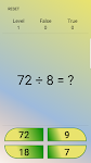screenshot of MathQuiz , learning multiplica
