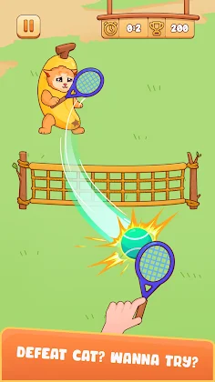 Tennis Cat - Meme Battle - Screenshot 1