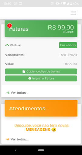 Android application PlayNet Fibra screenshort