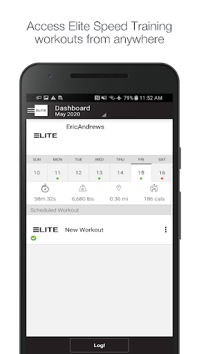 Android application Elite Speed Training screenshort
