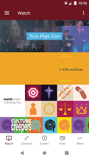 Android application New Hope Community Church MI screenshort