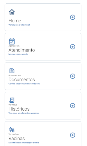 Android application Saúde Sem Fronteiras screenshort