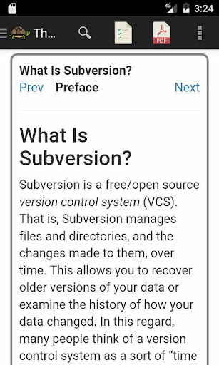 Subversion (svn) Reference Screen 3