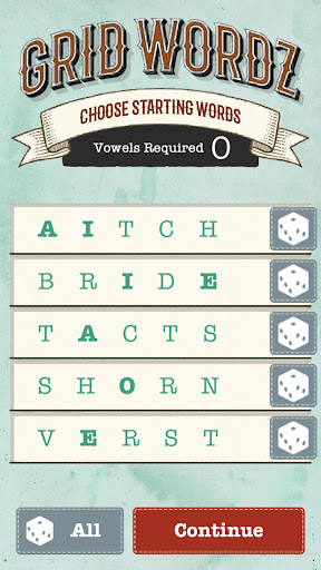 GridWordz Screen 3