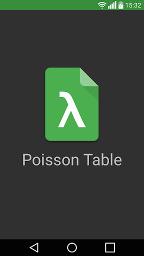 Android application Poisson Table screenshort
