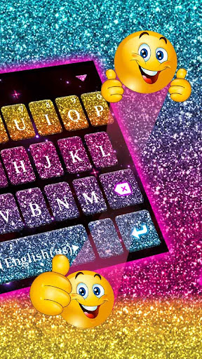Color Glitter Keyboard Screen 3