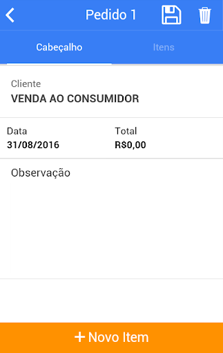 Sinca Pedido Screen 2
