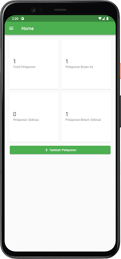 Android application SIPLAH - Pelaporan screenshort