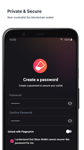 Glass Wallet | Sui Wallet Screen 2