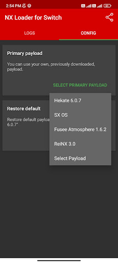 Android application NX Loader for Switch screenshort
