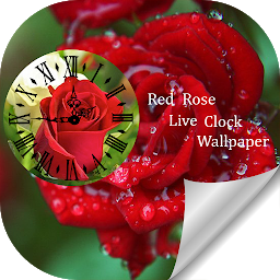 Kuvake-kuva Red Rose Clock Live Wallpaper