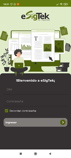 Android application eSignApp by eSigTek screenshort