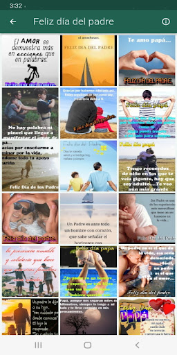 Día del padre. Tarjetas Screen 2