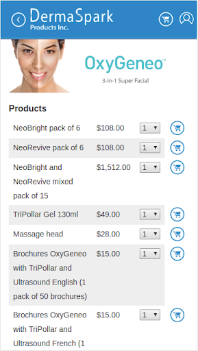 DermaSpark Store Screen 2