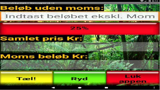 MomsCalc: VAT calculator for D Screen 2