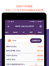 Ghana PAYE - VAT SSNIT Payroll